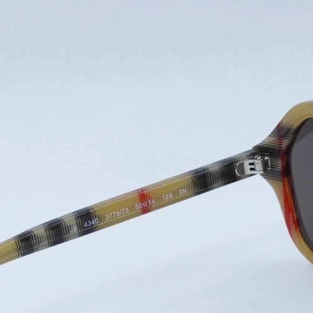 Burberry Kids JB4340 377873 Sunglasses Vintage Check Frame, Dark Brown Lenses